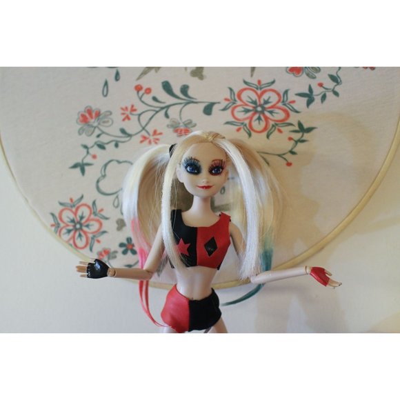 Custom Harley Quinn Repaint Art Doll Elsa OOAK - Picture 9 of 12